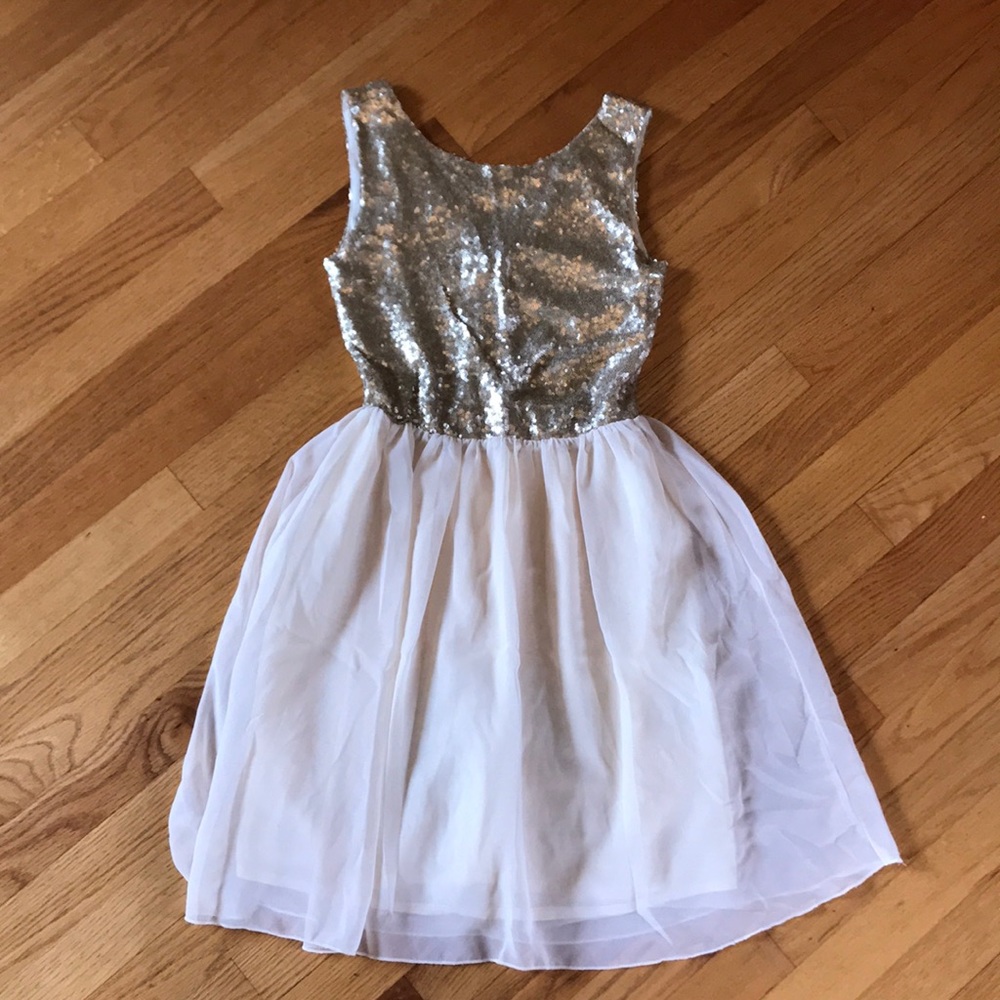Gold homecoming/formal dress